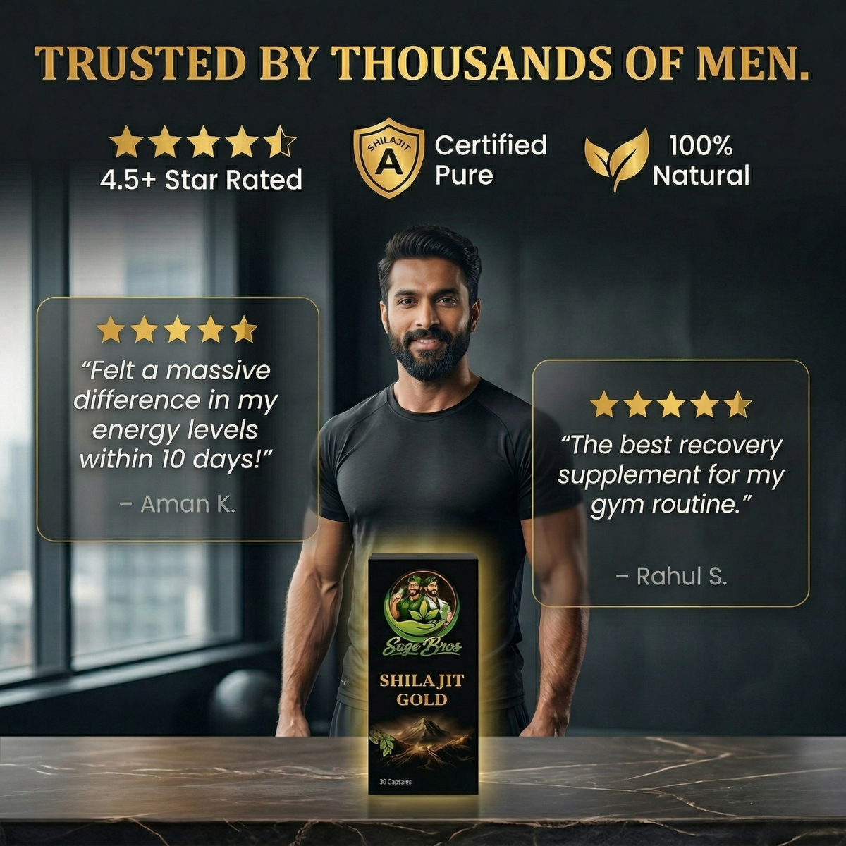 Shilajit Capsules | Shilajit For stamina, energy and strength infographic